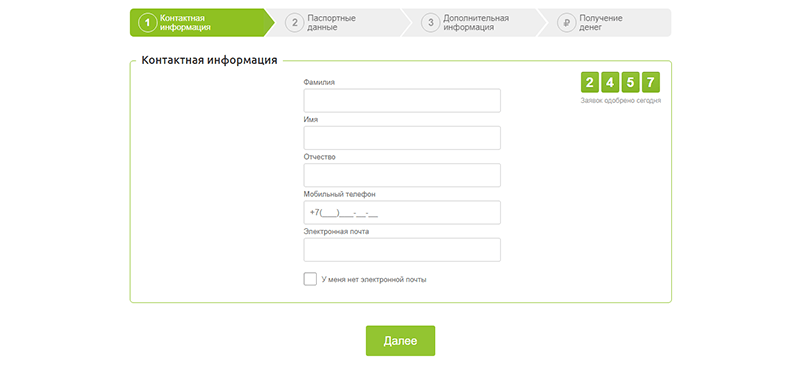 Оформление заявки в МаниМен в Калаче